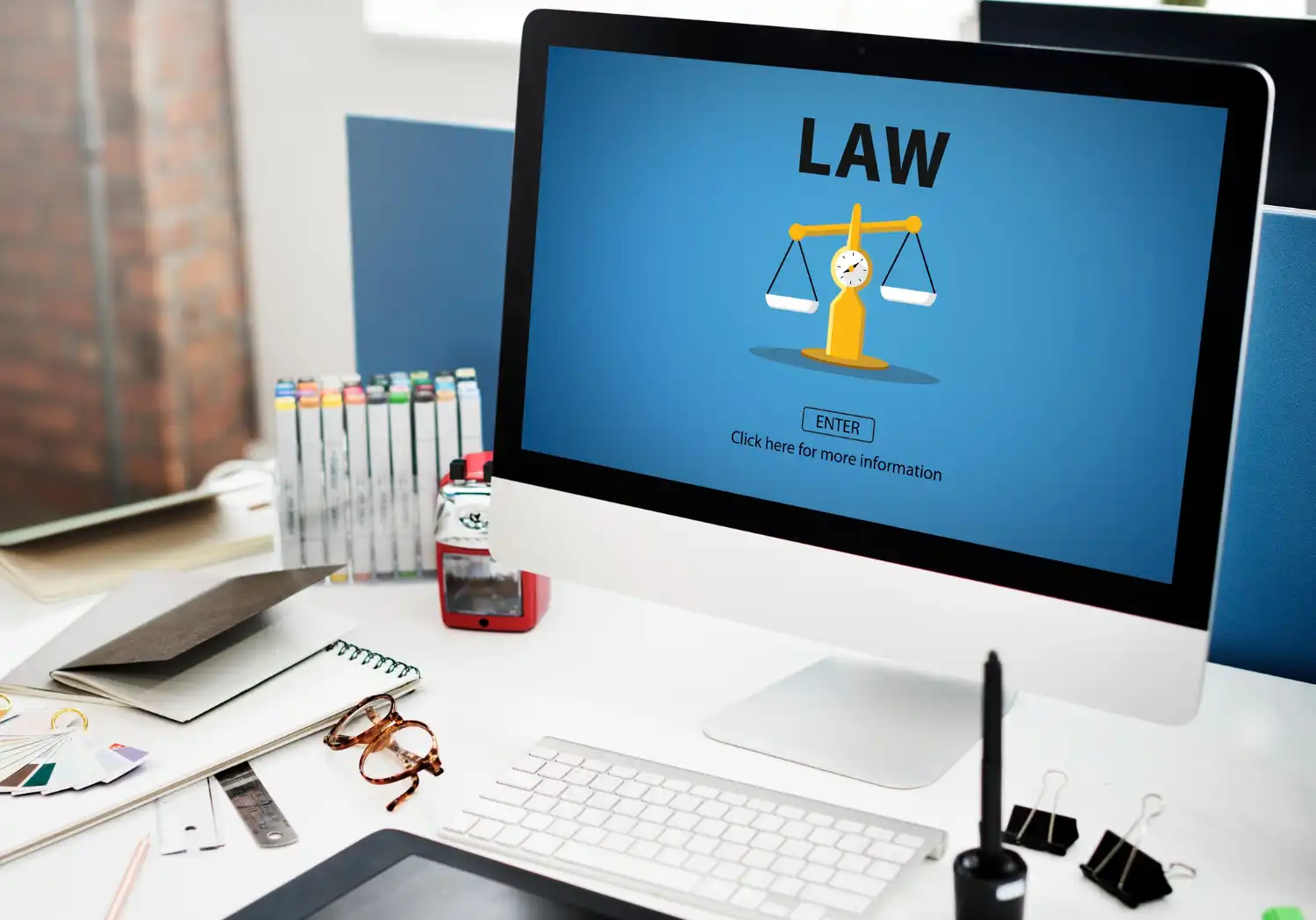 Legal website illustration