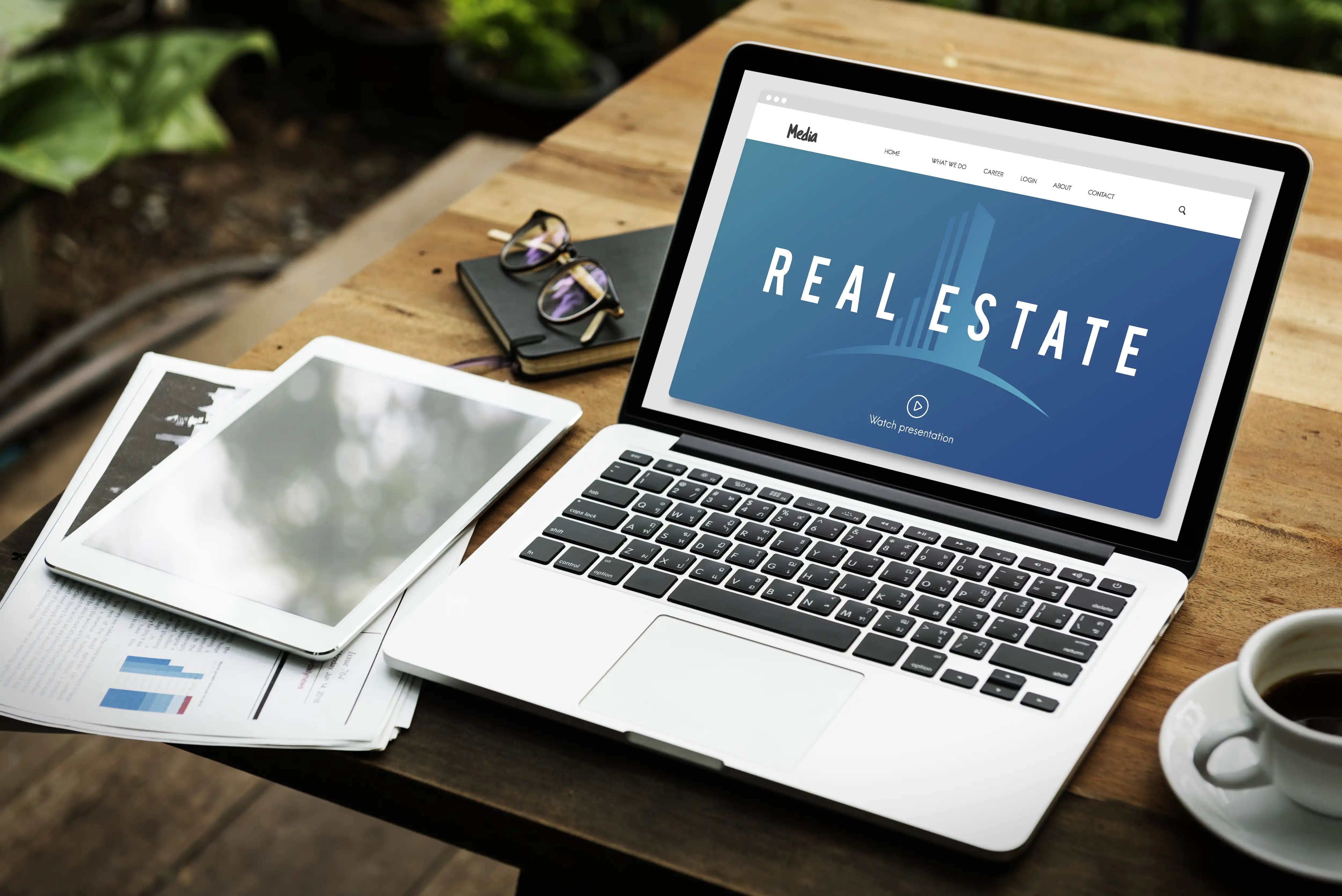 Real Estate website illustration